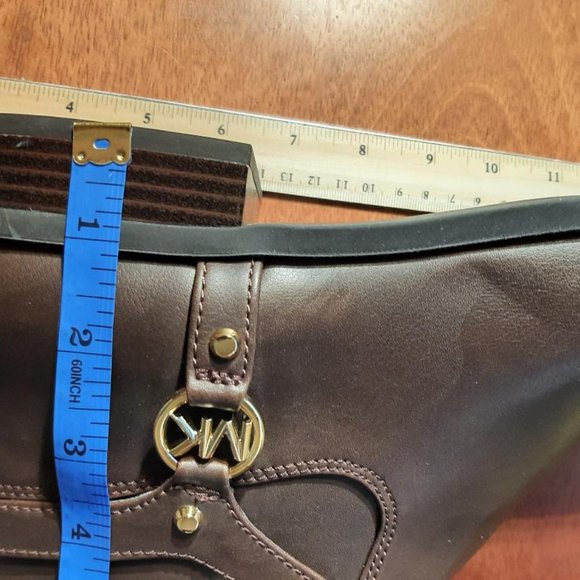 NEW ! MICHAEL KORS Women Over The Knee Boots Zipper Up Low Heel BROWN Size 10 - Picture 6 of 6